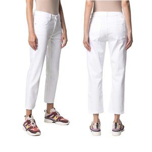 Current/Elliott Women's Crisp White Boyfriend Jeans